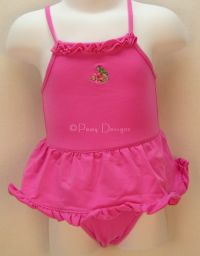 GAP Baby Hot Pink 1pc SWIMSUIT Sz 6-12 mo - NWT